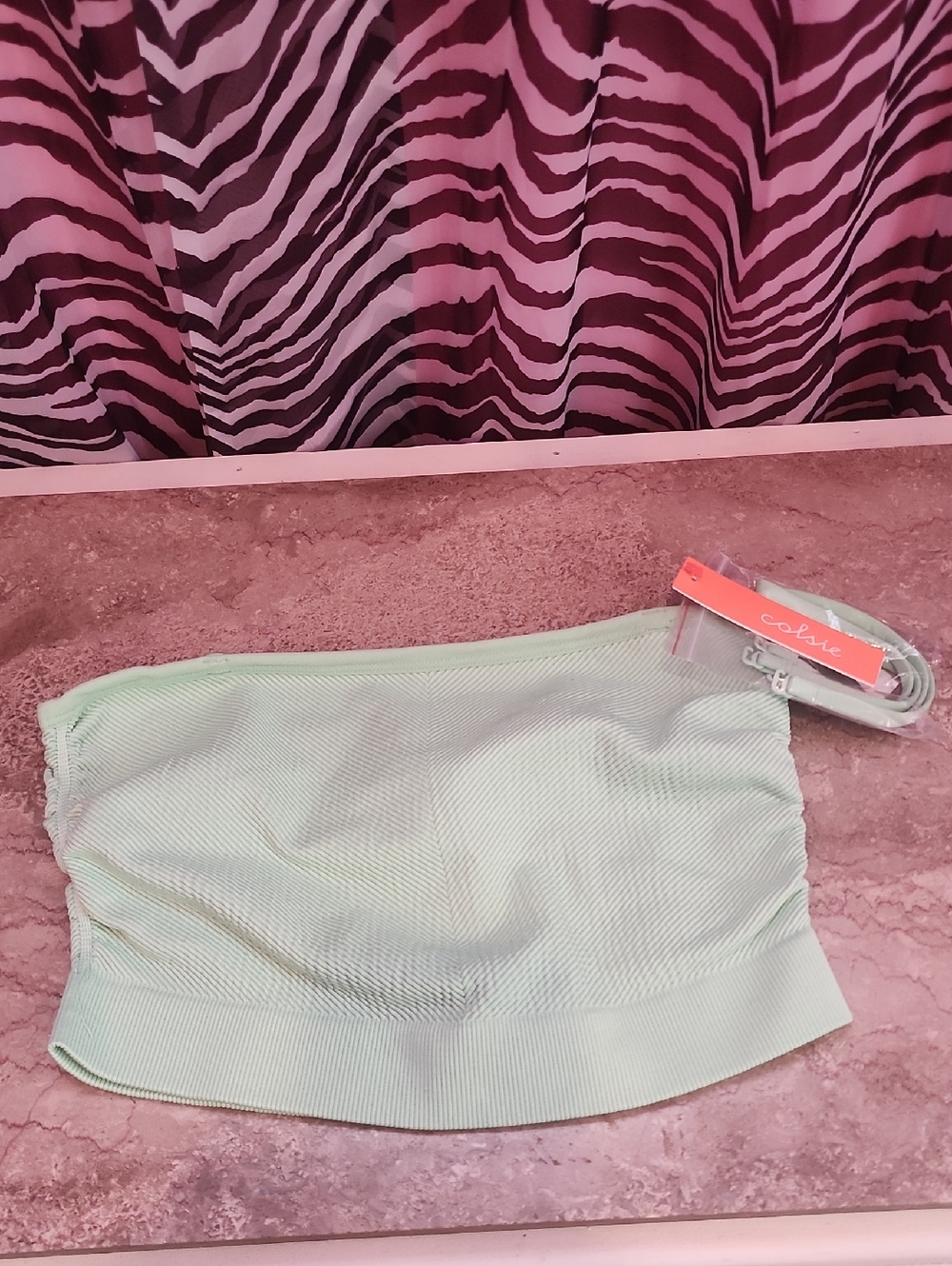 Mint Green Women's Strapless Top
